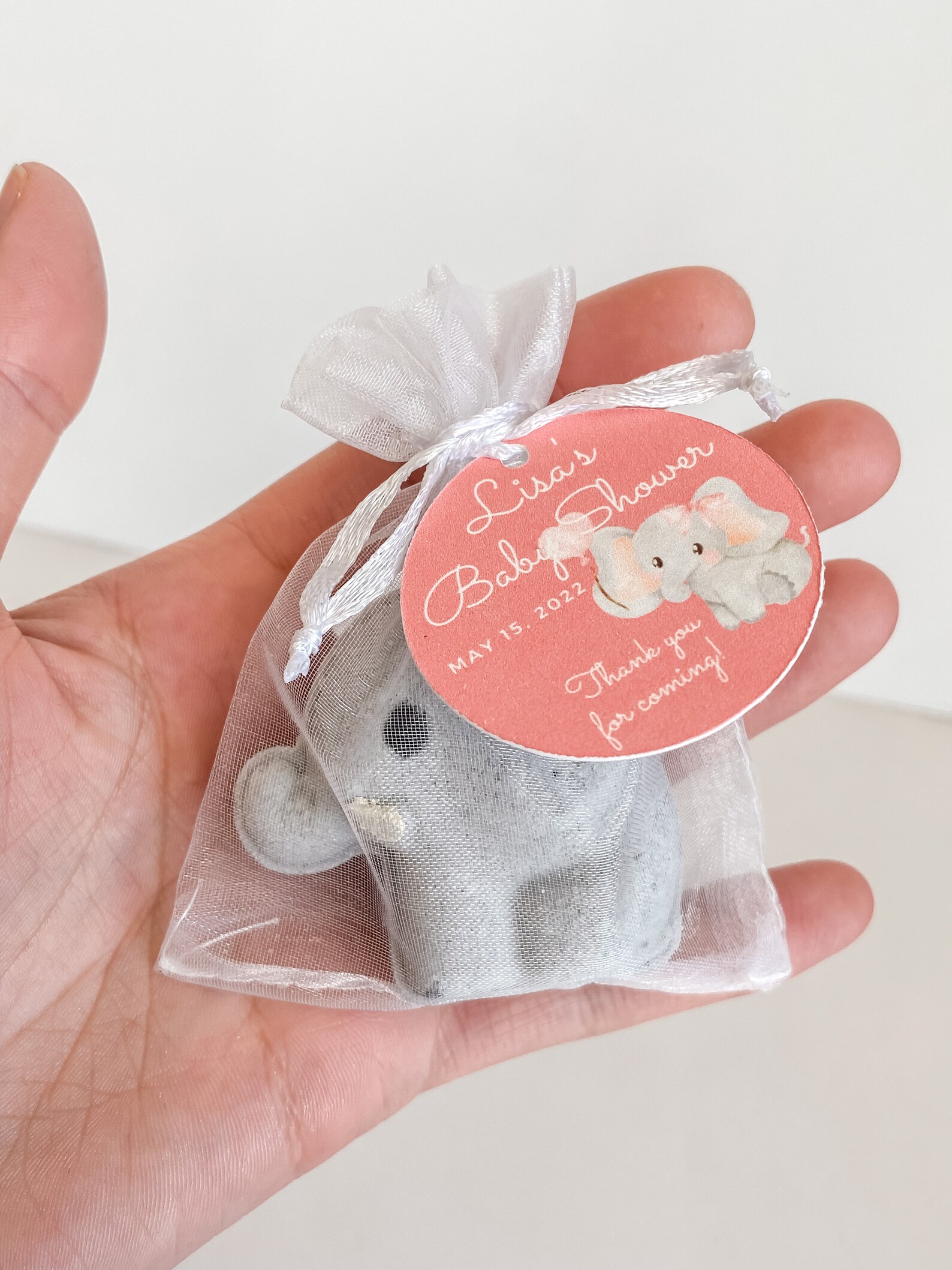 Girl Baby Elephant Bath Bomb Favors Jungle Safari Themed Baby Etsy