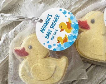 Duck Baby Shower Bath Bomb Favors | Rubber Duck Kids Birthday Favors | Duck Bath Bomb Party