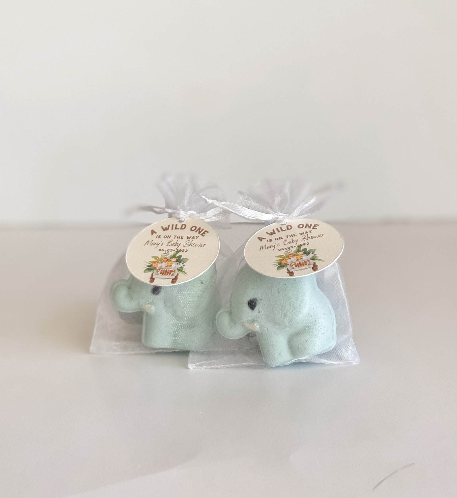 Baby Elephant Bath Bomb Favors Jungle Safari Themed Baby Etsy