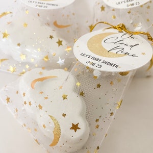 On Cloud Nine Baby Shower Bath Bomb Favors, Stars Moon Cloud Theme Baby Shower, Girls are the Bomb, Boys are the Bomb, In the Clouds Shower