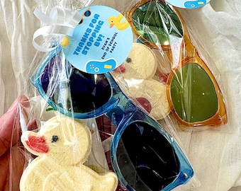 Kids Pool Party Favor Bags, Summer Birthday Goodie Bags, Custom Beach Party Favor, Summer Party Gift Bags, End of School Favors