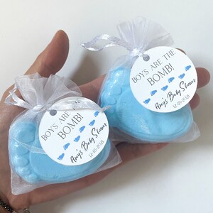 Baby Shower Foot Bath Bomb Favors, Pink Baby Shower Favors, Blue Baby Shower Favors, Girls are the Bomb, Boys are the Bomb 画像 4