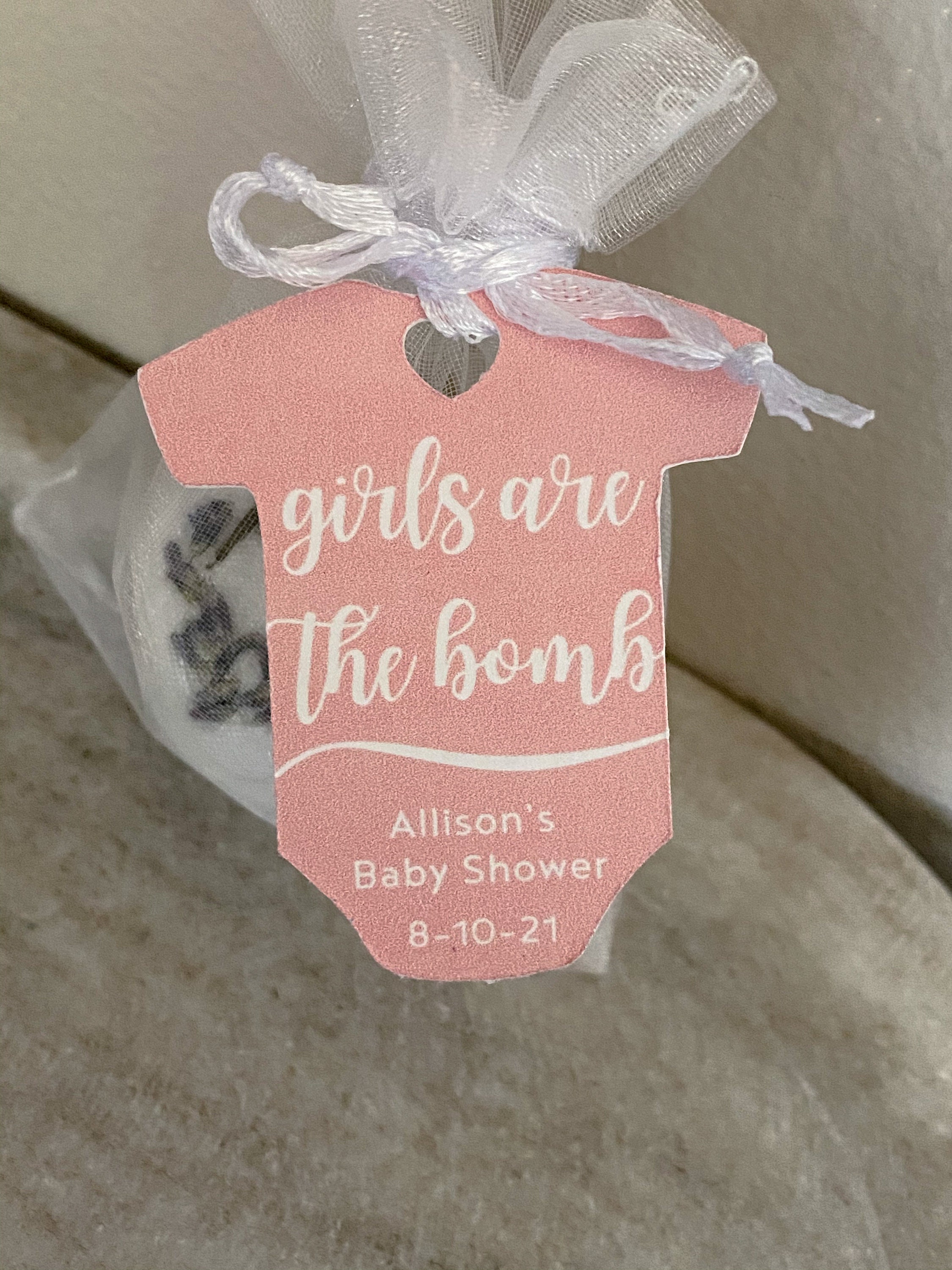 Baby Shower Bath Bomb Favors Girls are the Bomb Boys are the Etsy