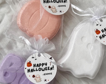 Halloween Bath Bomb Party Favor - Personalized Kids Halloween Party Goodie Bag - Candy Free Classroom Halloween Gift