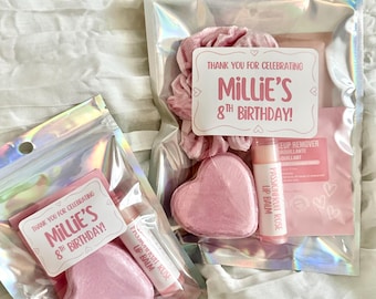Spa Party Goodie Bags – Slumber Party Favor Bags, Girls Birthday Party Gift Bags