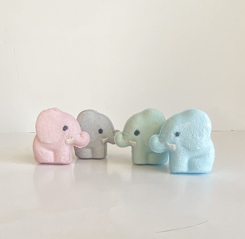 Girl Baby Elephant Bath Bomb Favors Jungle Safari Themed Baby Etsy