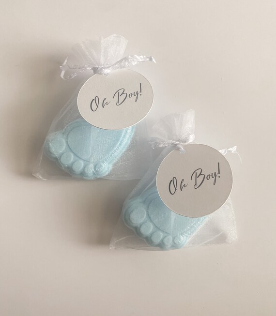 Baby Shower Foot Bath Bomb Favors Oh Boy Favors Blue Baby Etsy