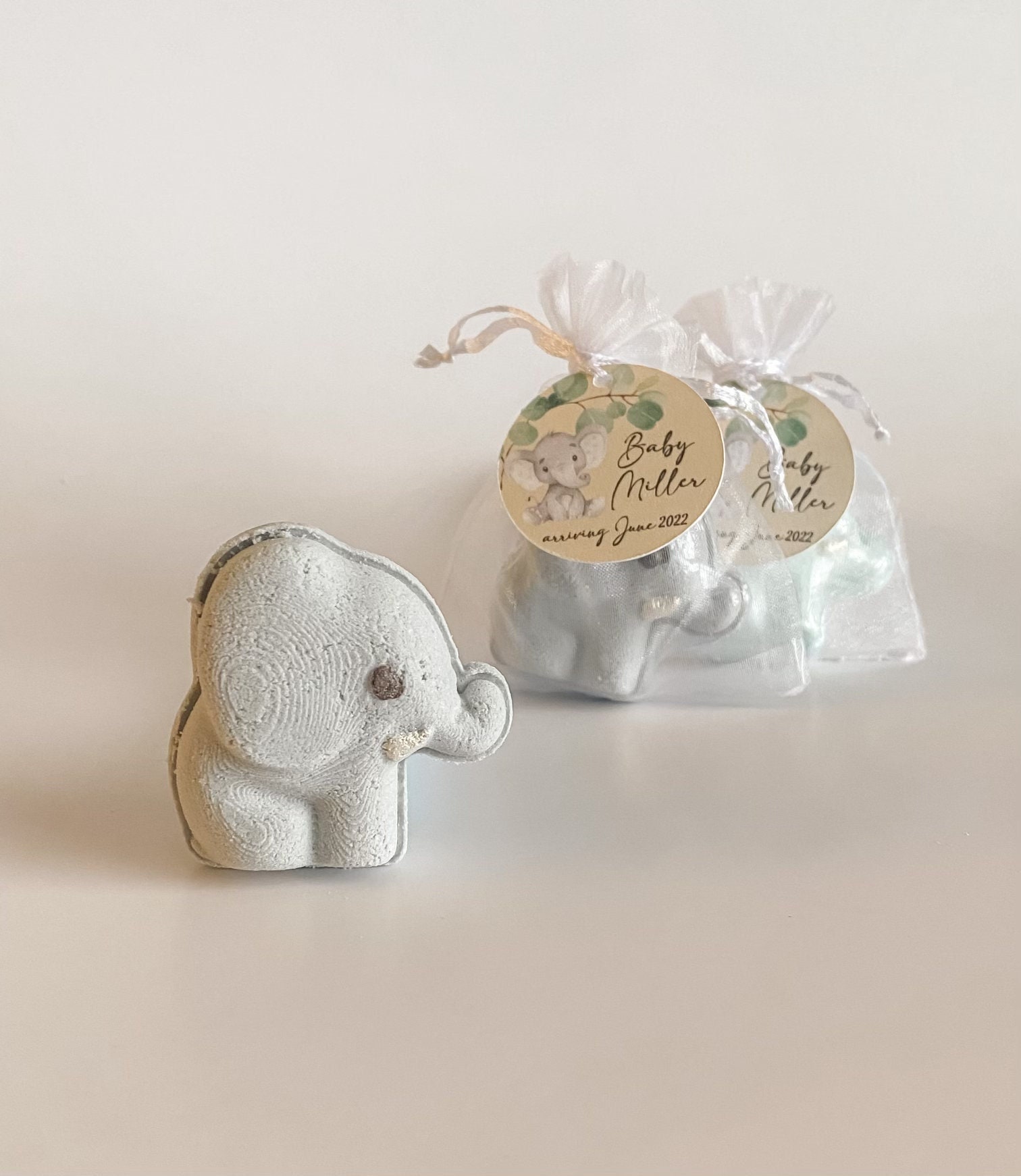 Baby Elephant Bath Bomb Favors Jungle Safari Themed Baby Etsy
