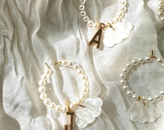 Auf Wolke neun Wein Anhänger - Perle & Wolke Getränke Anhänger - Wolke Themen Brautparty - personalisierte Wein Anhänger