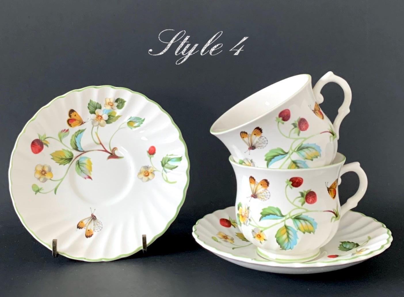 Vintage Staffordshire China James Kent Ltd. Old Foley Strawberry