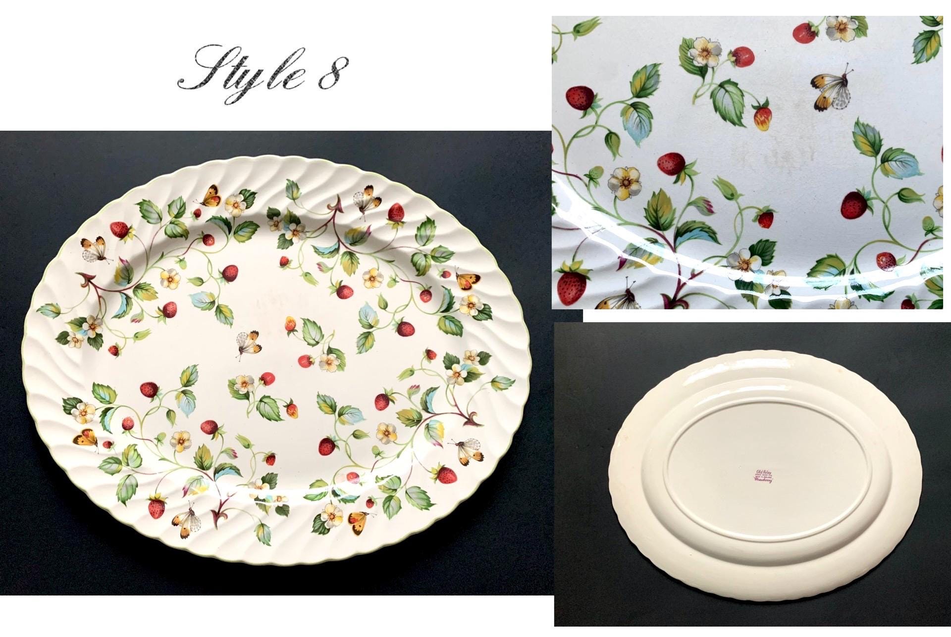 Vintage Staffordshire China James Kent Ltd. Old Foley Strawberry