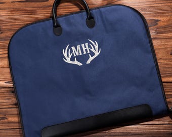 Bolsa para roupas à prova d'água personalizada, bolsa para terno com monograma, bolsa para roupas com alça de couro, presente para pai do noivo, bolsa para terno com nome personalizado para padrinhos