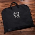 Monogrammed Suit Bag,Leather Handle Garment Bag,Gift for Groomsmen,Father of Groom,Oxford Cloth Suit Bag,Groomsmen Gift Custom Name Suit Bag