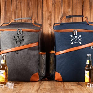 刺繍入り花婿の付添人用クーラーバックパック、カスタムランチクーラーバックパック、花婿の付添人へのギフト、ハイキング用クーラーバックパック、ゴルフ用ビールクーラー、彼へのギフト