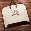 Groomsmen Gift Custom Name Suit Bag,Leather Handle Garment Bag,Gift for Groomsmen,Father of Groom,Oxford Cloth Suit Bag,Monogrammed Suit Bag