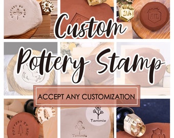 Custom Signature Brass Pottery Stamp For Ceramics, Highly Detailed Personal Stamp For Pottery, Maker's Mark Custom Stamp Pottery, Soap Stamp