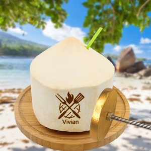 S382 Coconut Rubber Stamp Planner Stamp Cute Coconut Stamp Cocoanut Stamp 20mm Mini Stamps 16mm 
