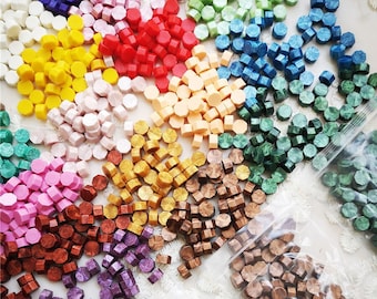 200X Wedding Envelope Wax Vintage Octagonal Sealing Wax Beads DIY Crafts lot 200X Wedding Envelope Wax Vintage Octagonal Sealing Wax Beads DIY Crafts lot
