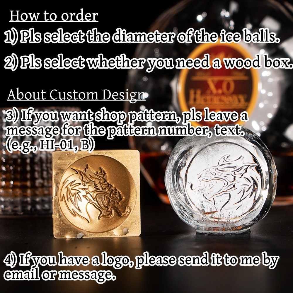 Custom Ice Ball Stamp for Bar, Monogram Ice Stamp, Cold Drink Stamp, Curved Ice Stamp, Sphere Ice Stamp, Christmas Gift for Him