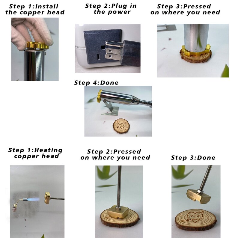 Custom Wood Branding Ironwood Burning Logo Stampbrand Iron Etsy