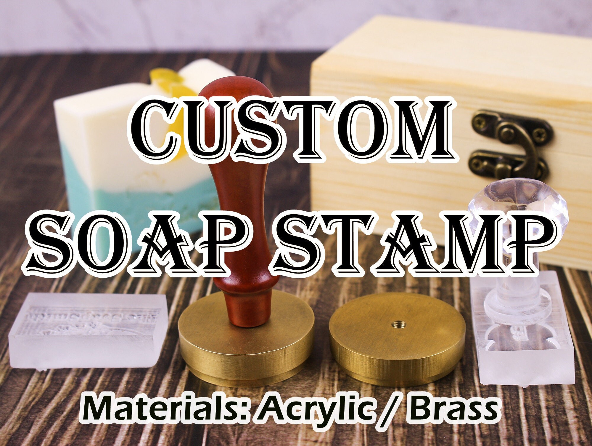 Custom Soap Stamp , Custom Acrylic Handmade Mold Stamp