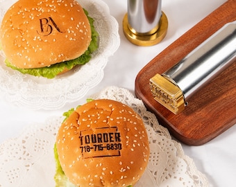 Hamburger Branding Irons Personalized, Food Branding Iron, Bbq Branding Iron, 62 Patterns For Hamburger Branding Customisation