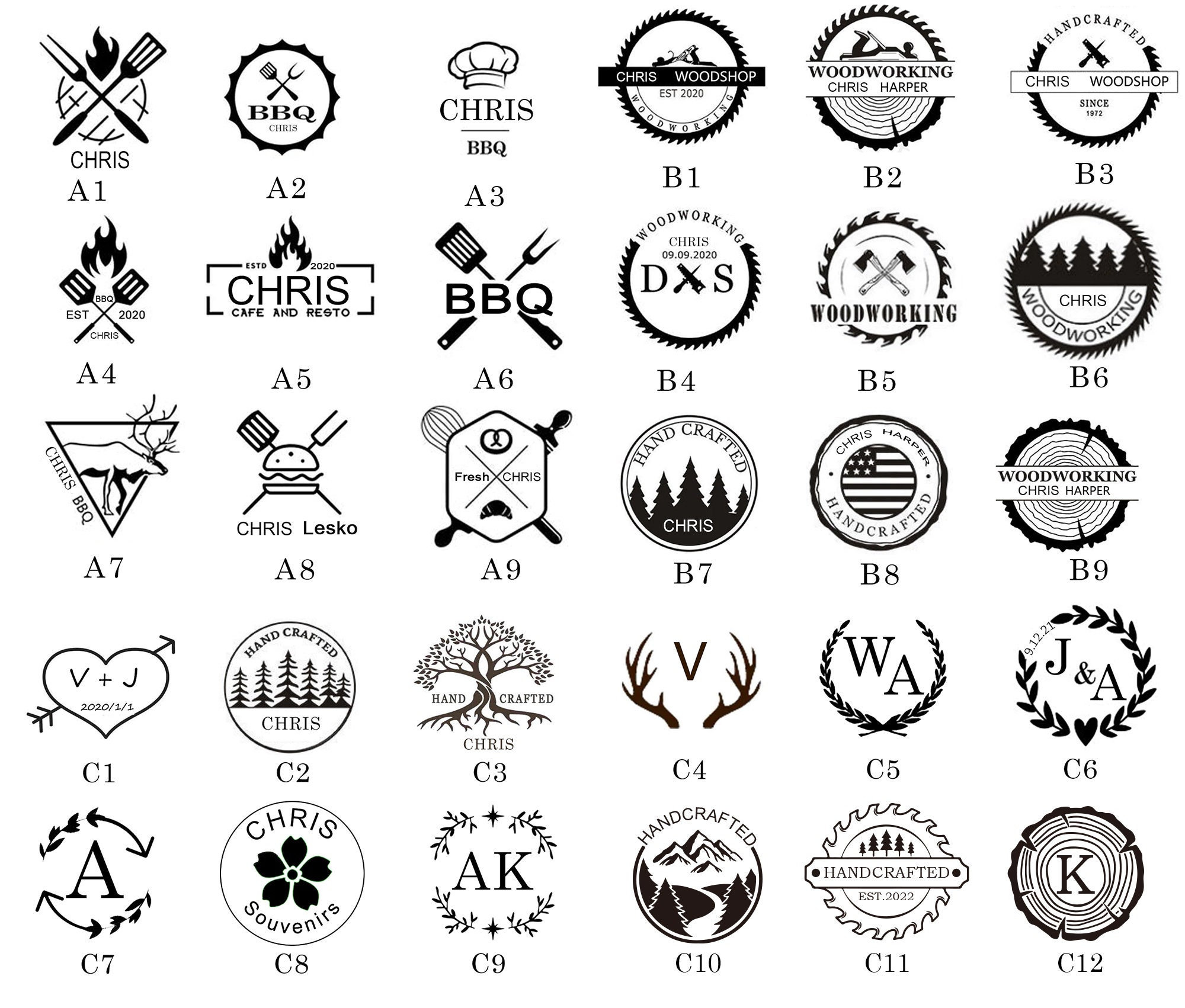 branding iron symbols