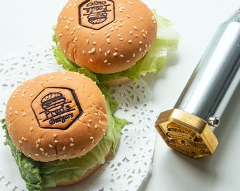 Branding Iron for Burger, Electric Iron for Food, Custom Restaurant Logo Stamp, Personalized Burger Stamp, Custom Logo Stamp