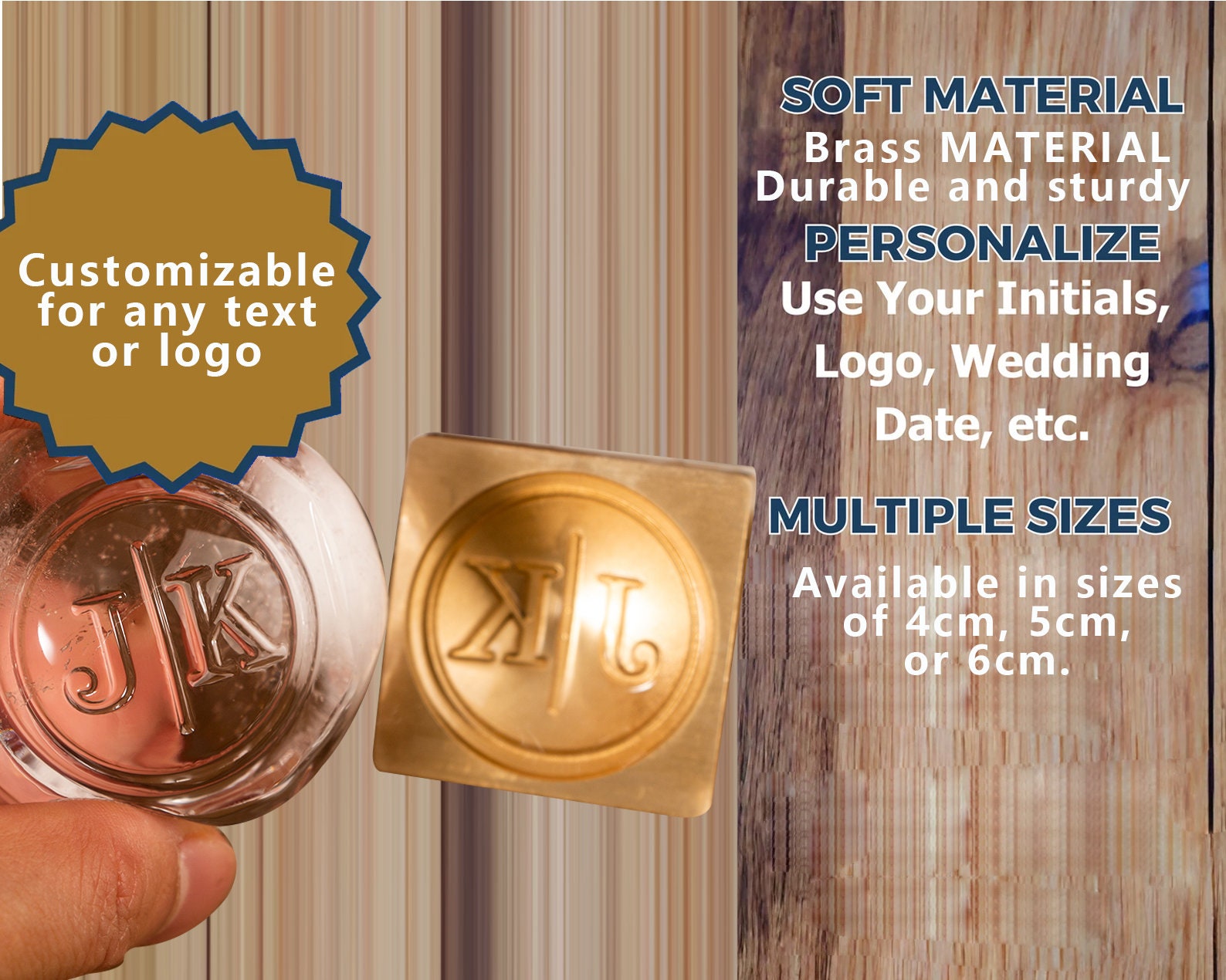 Custom Ice Ball Stamp for Bar, Monogram Ice Stamp, Cold Drink Stamp, Curved Ice Stamp, Sphere Ice Stamp, Christmas Gift for Him