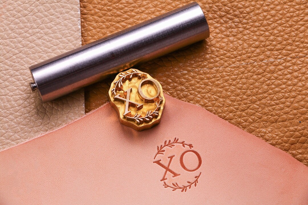 Custom Leather Brass Embossing Stamp With Hammer/heated Handle/heat