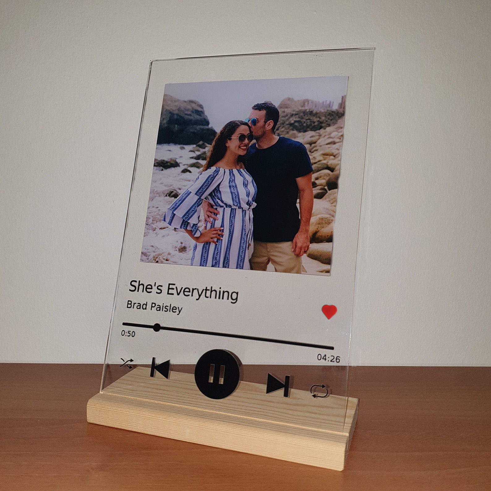 Custom Glass Acrylic Music Plaque Personalized Wedding Gift Etsy