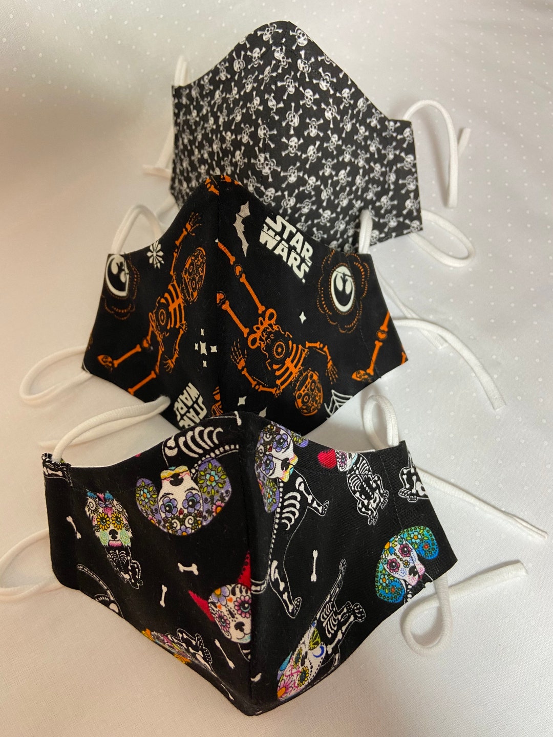 Halloween Theme Face Masks/100 Cotton/ Nose Wire/ Filter Pocket