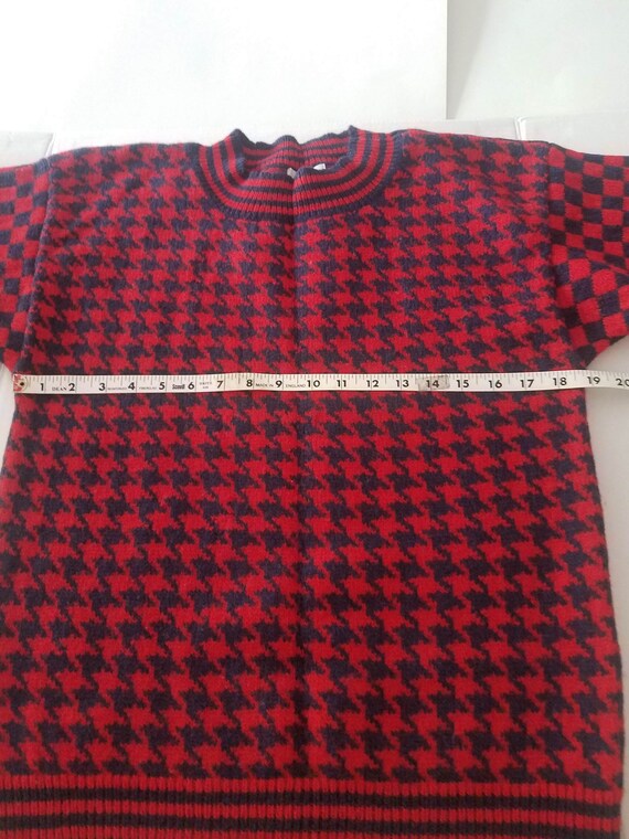 Vintage Cambridge Dry Goods wool houndstooth sweater Gem