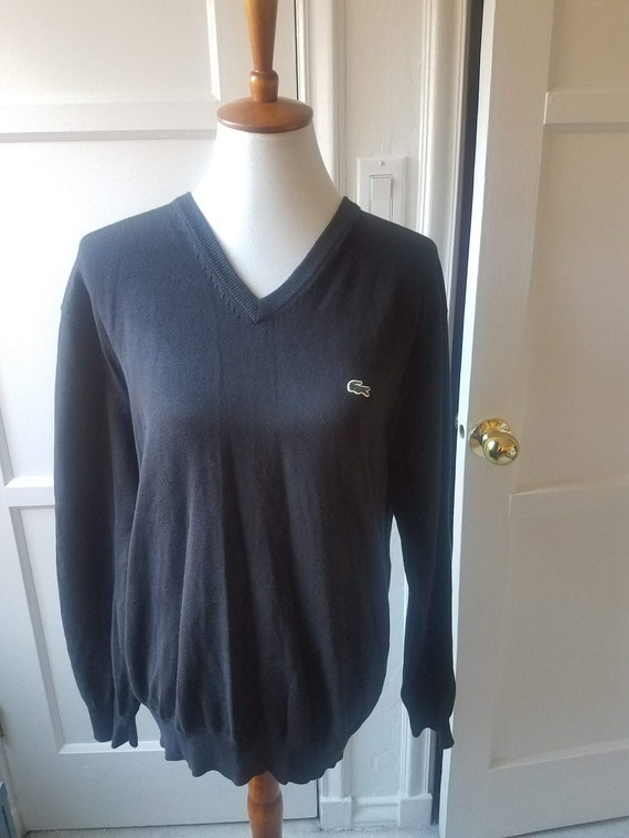 Vintage lacoste v-neck sweater - Gem