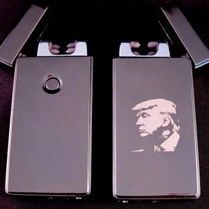 Trump Dual Arc Electric USB Lighter Rechargeable Flameless Windproof Plasma