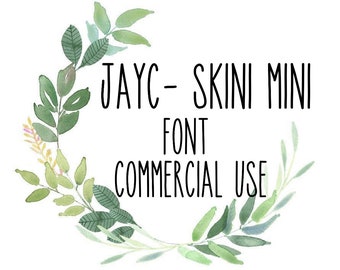 Commercial Use SKINI MINI font, farmhouse font, ray Dunn inspired font
