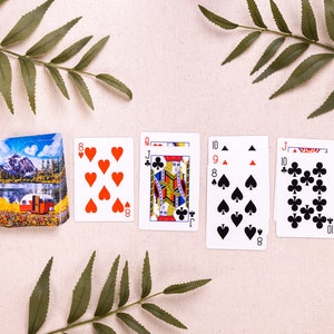 Vintage Camper | High Quality Playing Cards | Camping Scene