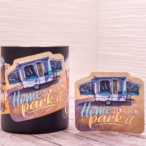 Monumental Adventure Awaits: Take the Road Less Traveled Vinyl Sticker (3&quot;)