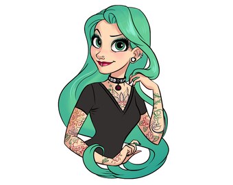 Download Tattooed Princess Etsy