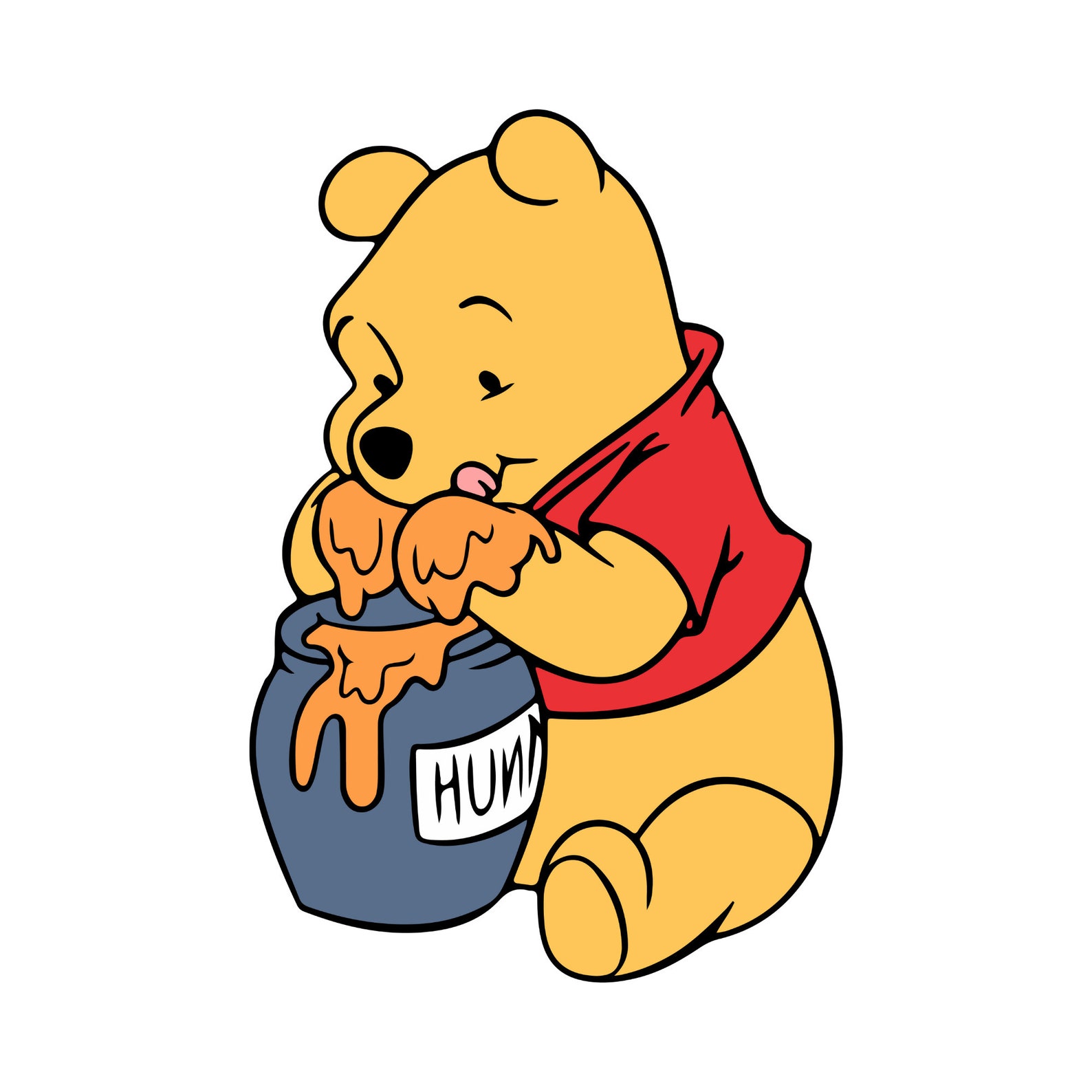 Instant Download Winnie the Pooh Svg Pooh Svg Pooh Bear Svg - Etsy
