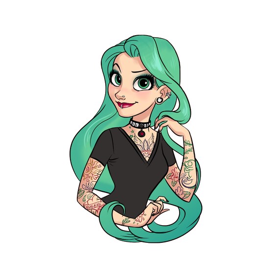 Download Instant Download Punk Princess Ariel Disney Princess Svg Etsy