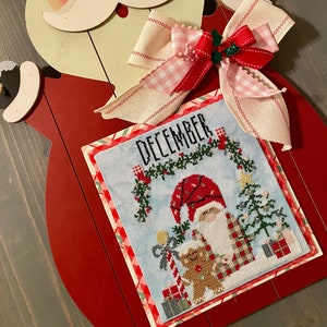 December Gnome Cross Stitch PDF Pattern