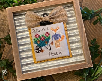 Autumn and Acorns - PDF Cross Stitch Pattern