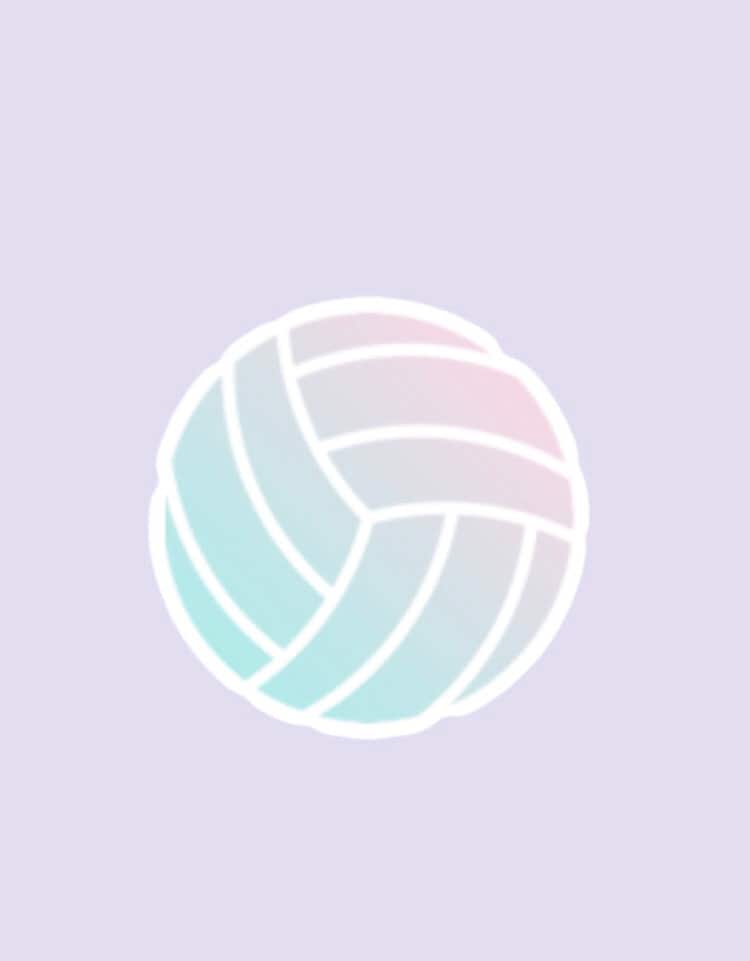 Pastel Volleyball Sticker/Vinyl stickers/Stickers/Volleyball | Etsy