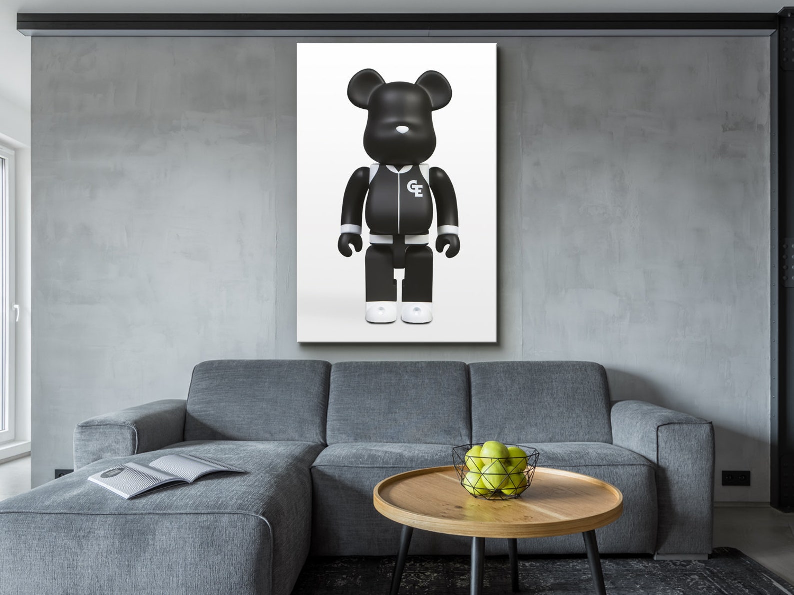 KAWS Original Canvas Print Modern Wall Art Kaws Modern wall Etsy