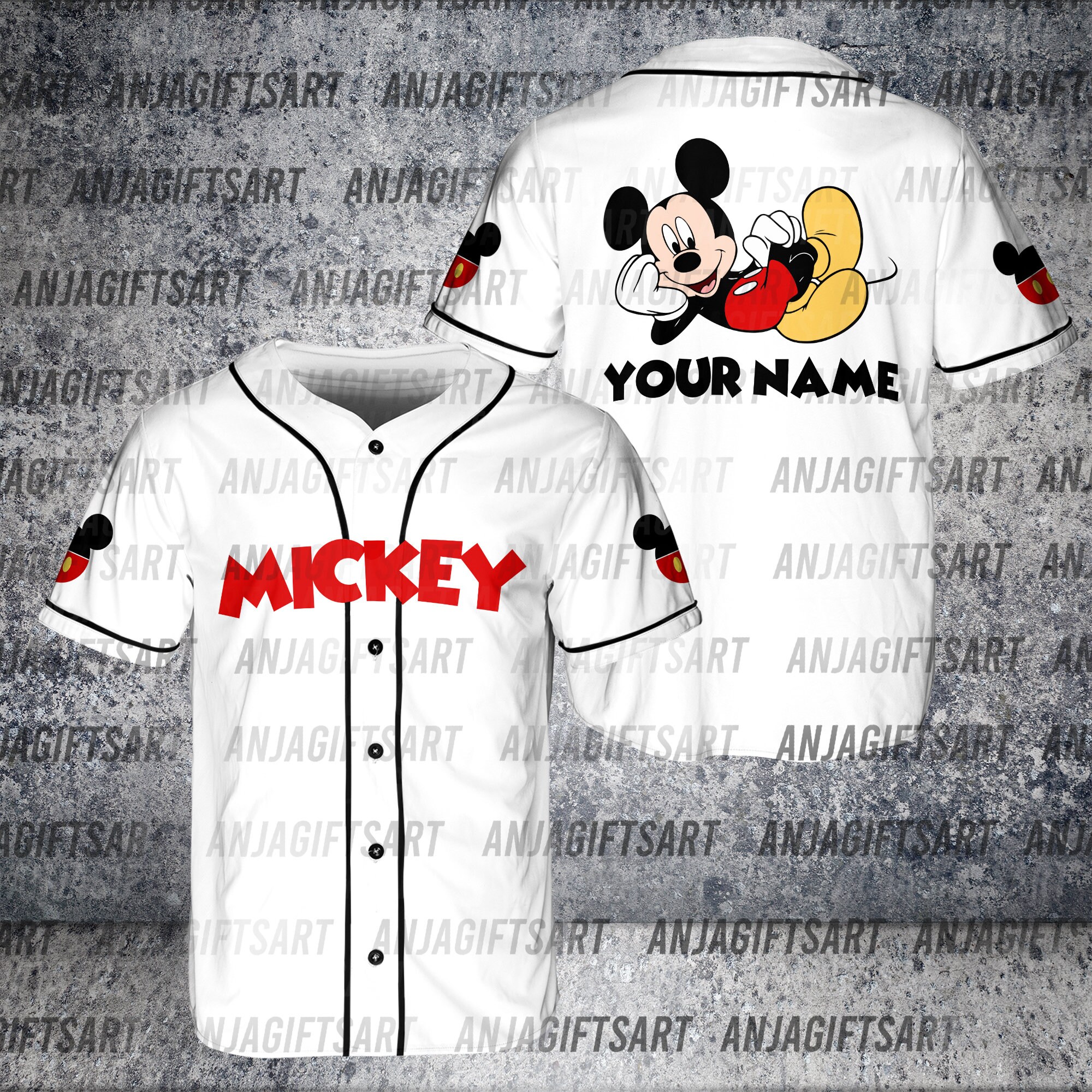 Disney Baseball Jersey for sale Only 2 left at 75