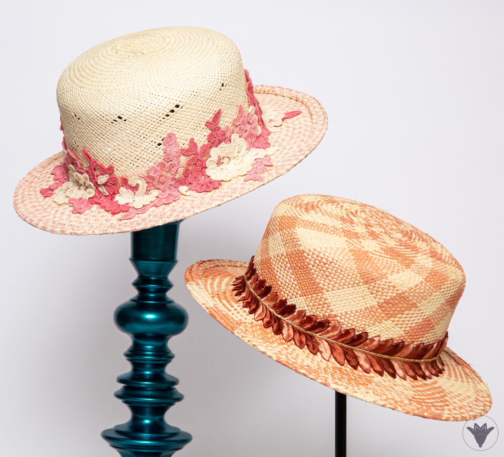 Jackie in Venice Straw Boater Hat Small 