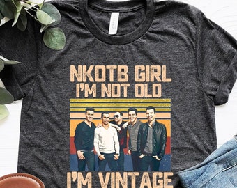 NKOTB Vintage Girl Shirt, New Kids On The Block T-shirt, Classic Rock Concert Tee, NKOTB Concert Tshirt, New Kids On The Block Shirt
