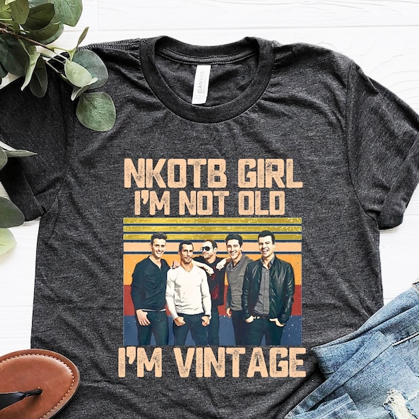 NKOTB Vintage Girl Shirt, New Kids On The Block T-shirt, Classic Rock Concert Tee, NKOTB Concert Tshirt, New Kids On The Block Shirt