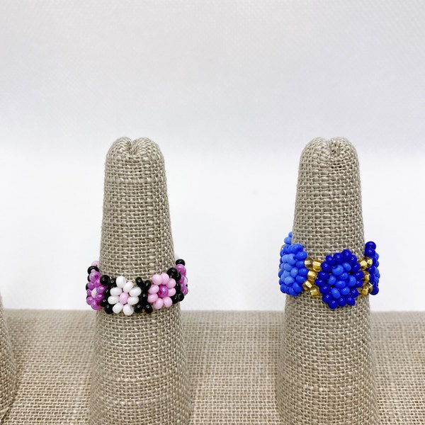 Beaded Rings - Etsy